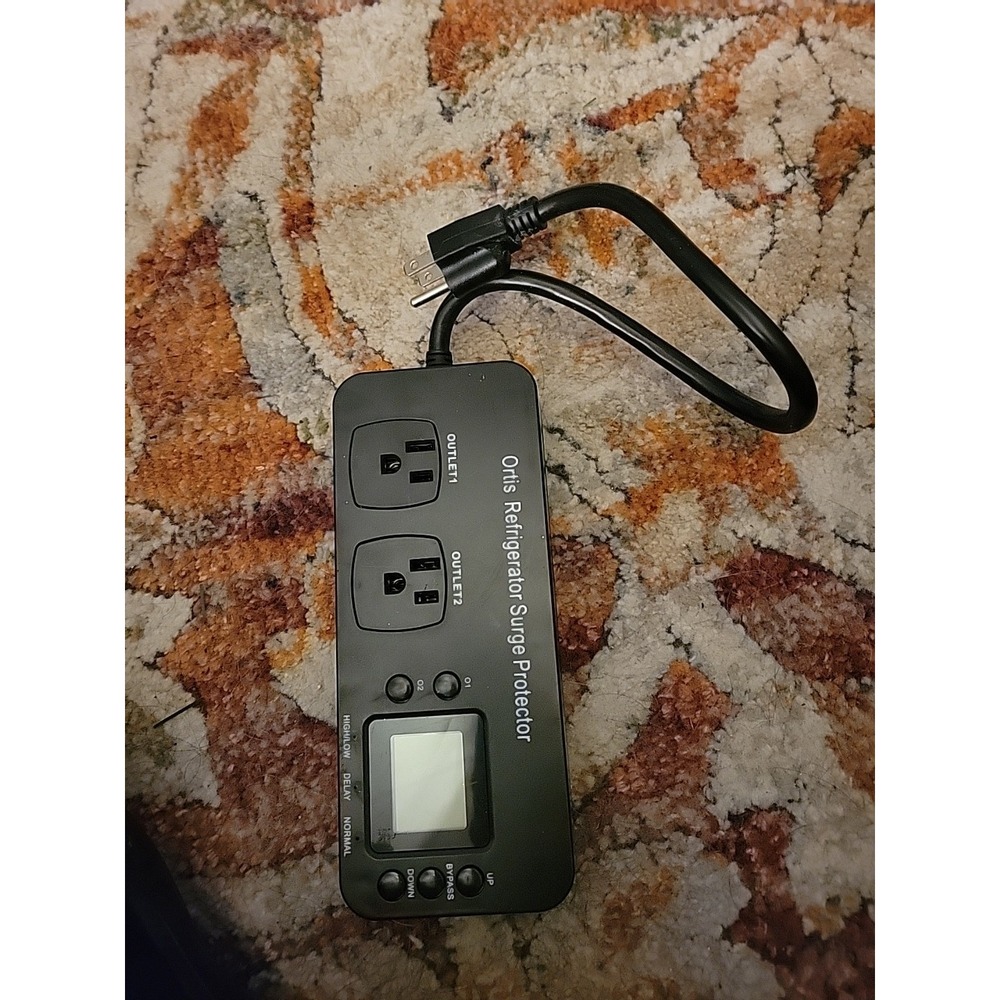 Refrigerator Surge‎ Protector, Ortis Double Outlet Voltage Protector for Home